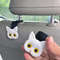 3D Cartoon Cat Car Seat Headrest Hooks, Cute Universal Car Organizer for Bags, Purses, Coats