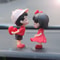 Car Decoration Cute Cartoon Couples Action Couple Cute Ornaments For Car Cute Lovely Kiss Dashboard 8
