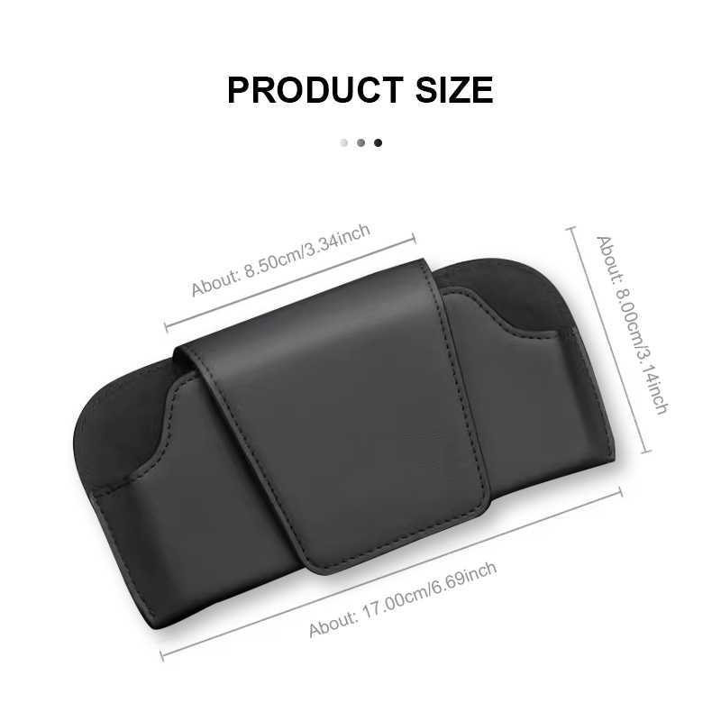 Auto Sun Visor Suede Glasses Holder Car Glasses Case Universal Sunglasses Clip Card And Ticket Hold 9