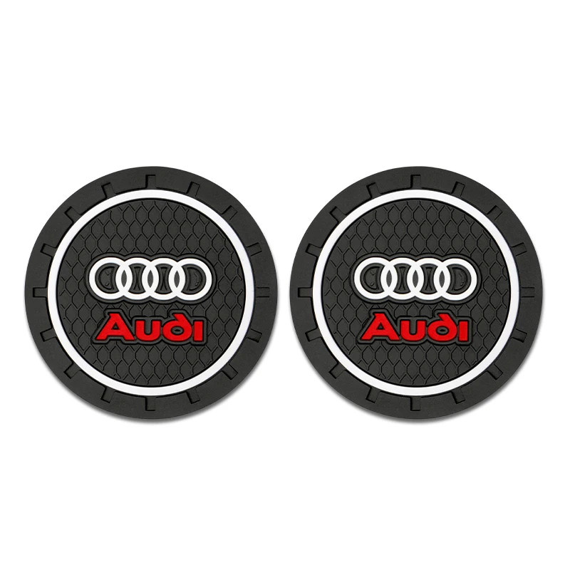 Silica Gel Car Coaster Waterproof Anti Slip Pad Water Cup Bottle Holder For Audi A Series And Q Ser 5