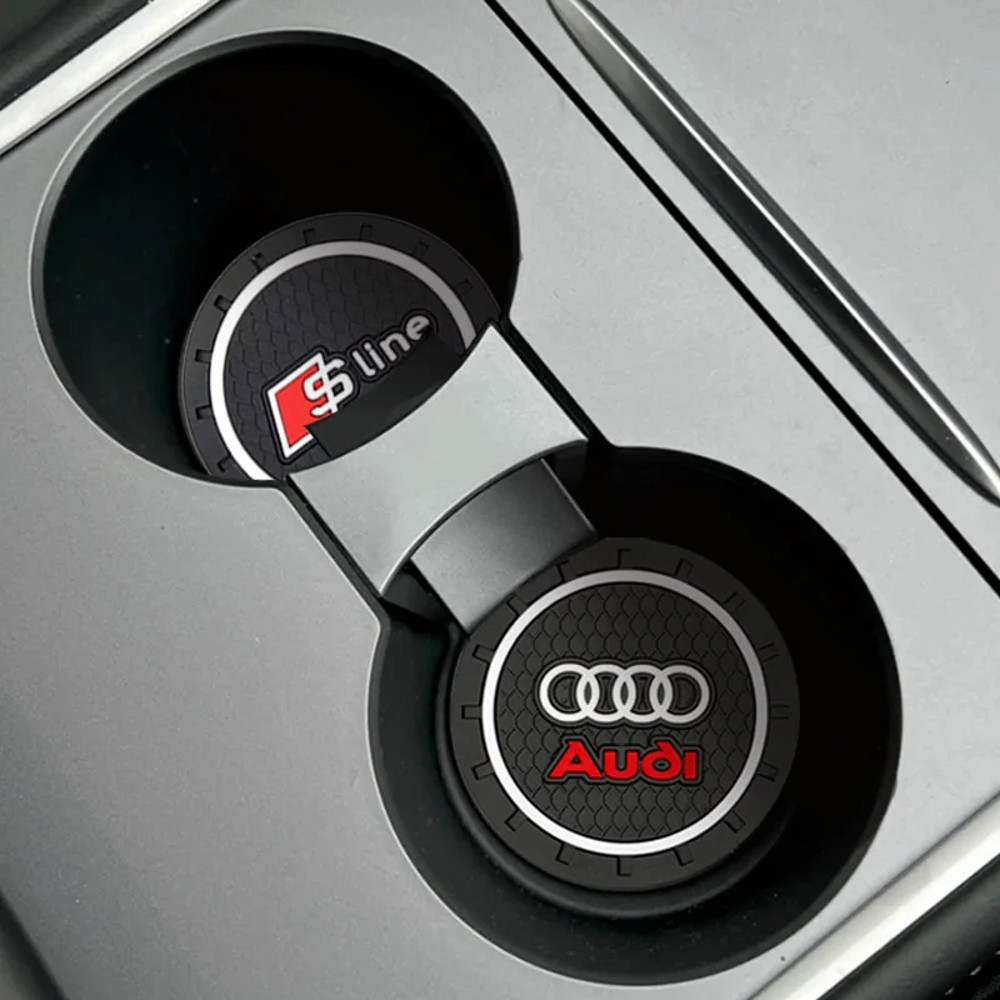 Silica Gel Car Coaster Waterproof Anti Slip Pad Water Cup Bottle Holder For Audi A Series And Q Ser 2