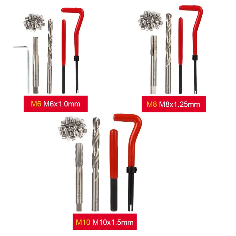 Screw Bolt Driver Kit Car Repair Tools Set Engine Block Restoring Thread Repair Kit Vehicle Accesso 3