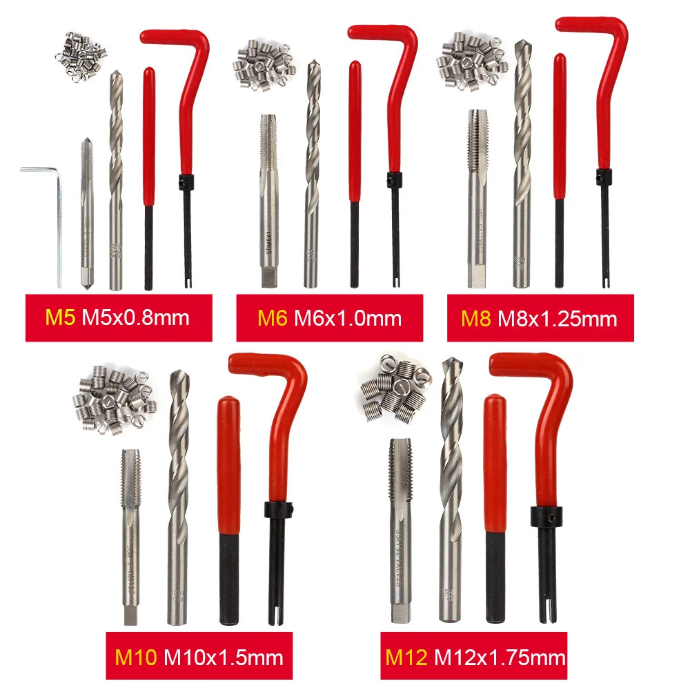 Screw Bolt Driver Kit Car Repair Tools Set Engine Block Restoring Thread Repair Kit Vehicle Accesso 4