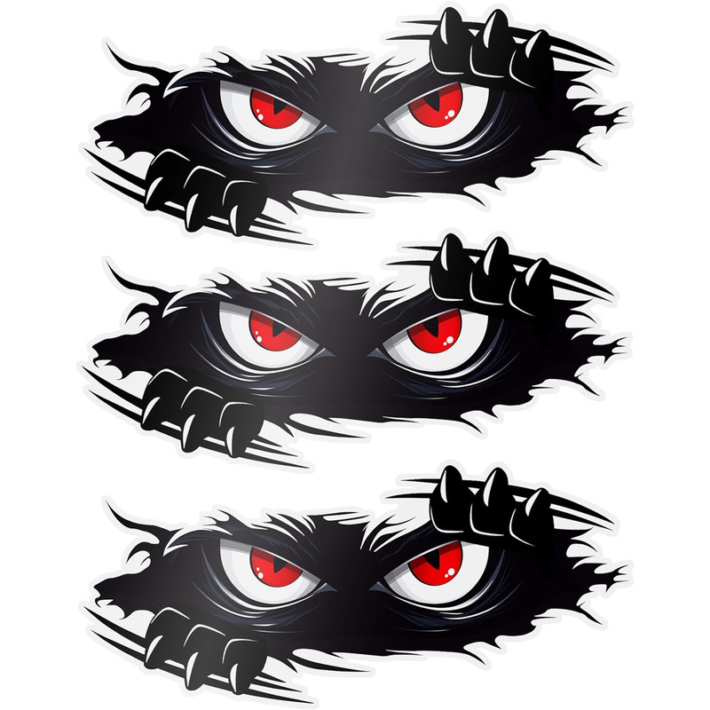 Funny Monster Stickers Waterproof Vinyl Auto Decals Cute Peeking Anime Monster 3D Self Adhesive Car 0