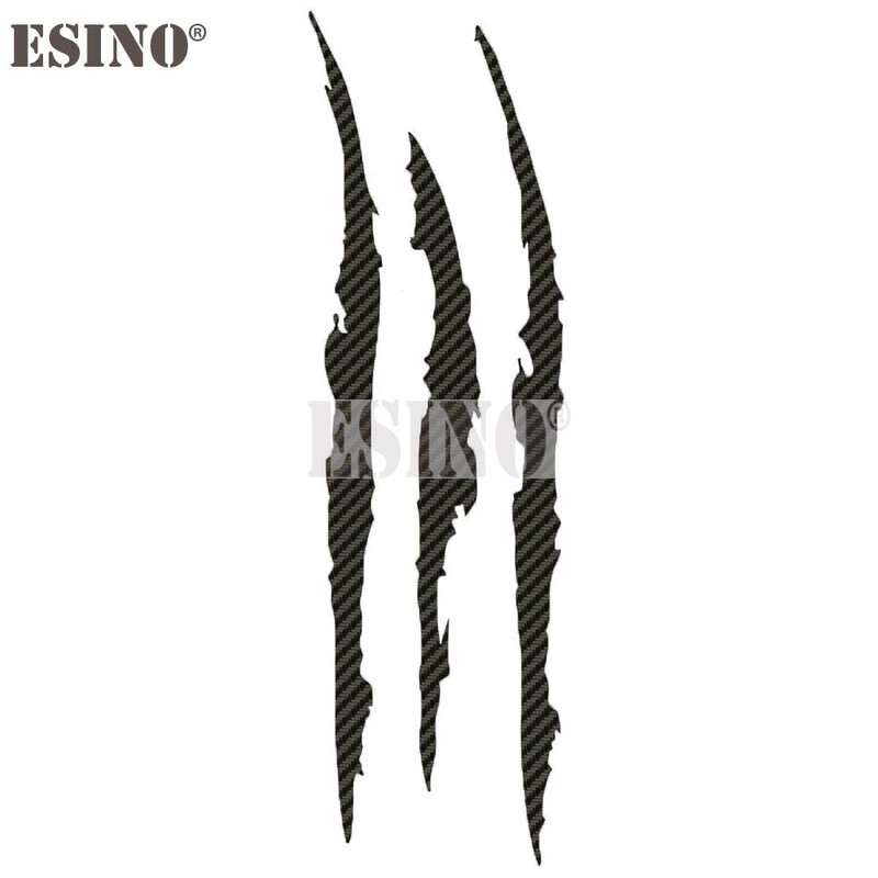 PVC Carving Vinyl Decal Ghost Claw Scratch Stripe Auto Body Decorative Stickers Headlight Car Styli 8