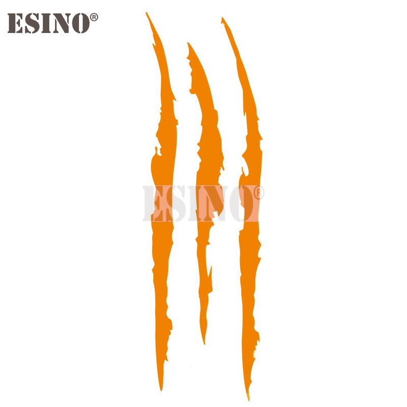 PVC Carving Vinyl Decal Ghost Claw Scratch Stripe Auto Body Decorative Stickers Headlight Car Styli 5