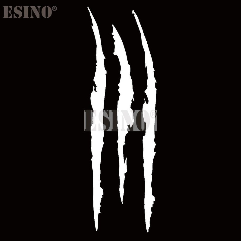 PVC Carving Vinyl Decal Ghost Claw Scratch Stripe Auto Body Decorative Stickers Headlight Car Styli 7