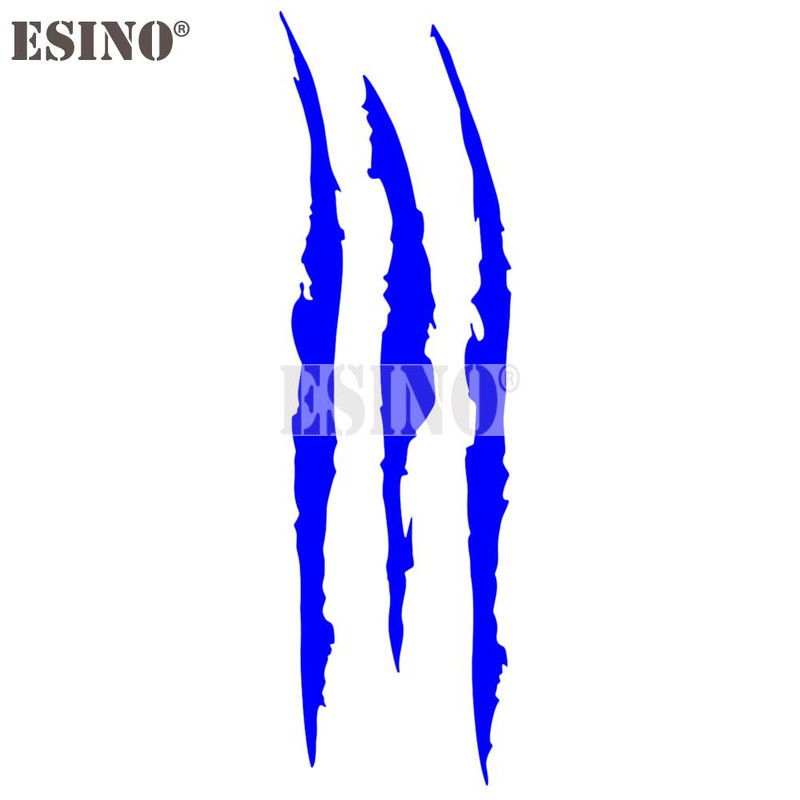 PVC Carving Vinyl Decal Ghost Claw Scratch Stripe Auto Body Decorative Stickers Headlight Car Styli 9