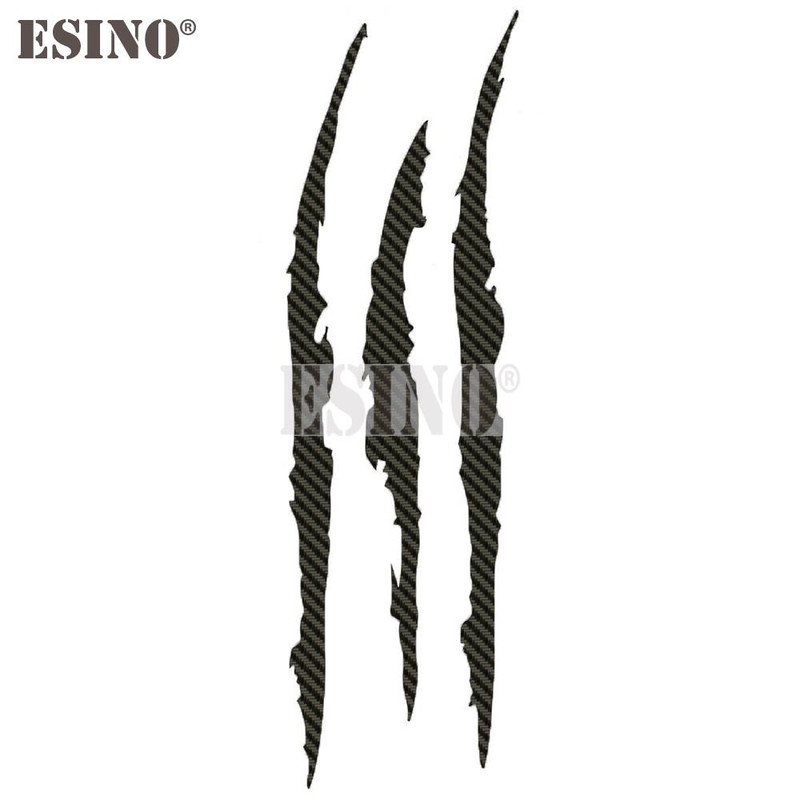 PVC Carving Vinyl Decal Ghost Claw Scratch Stripe Auto Body Decorative Stickers Headlight Car Styli 10