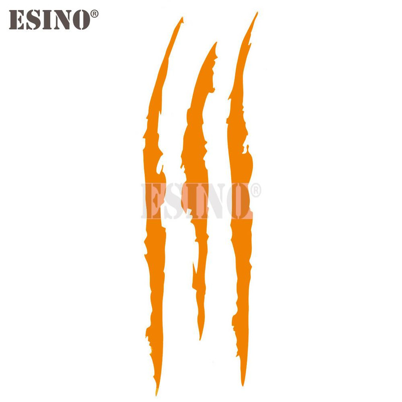 PVC Carving Vinyl Decal Ghost Claw Scratch Stripe Auto Body Decorative Stickers Headlight Car Styli 12