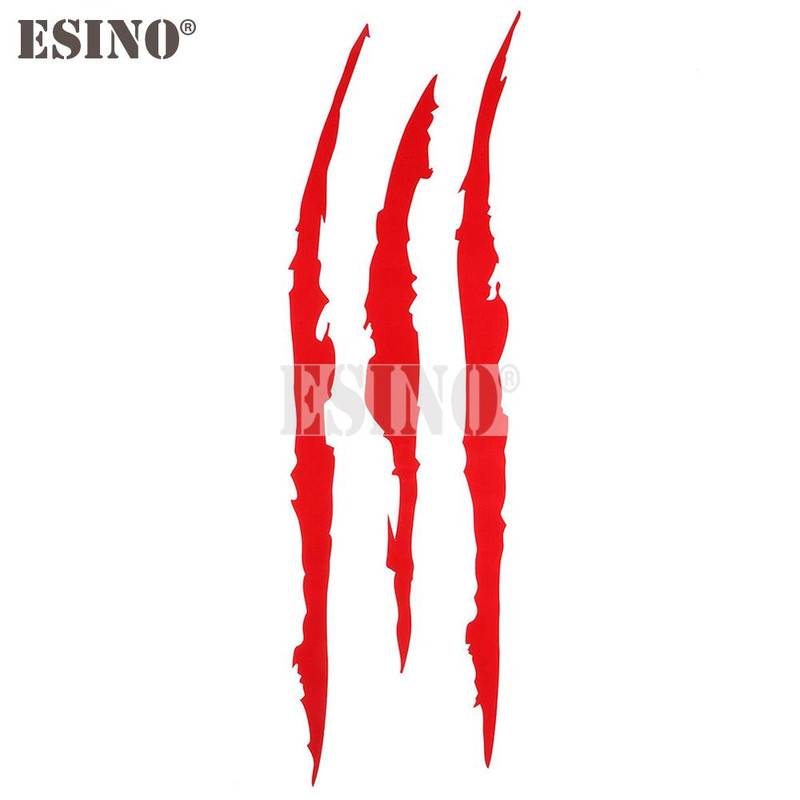 PVC Carving Vinyl Decal Ghost Claw Scratch Stripe Auto Body Decorative Stickers Headlight Car Styli 13