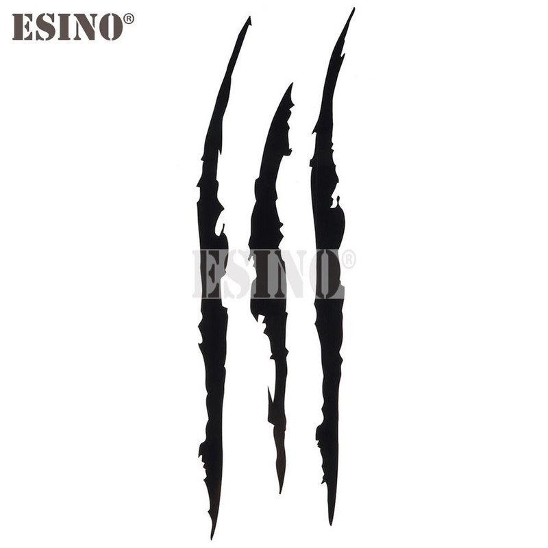 PVC Carving Vinyl Decal Ghost Claw Scratch Stripe Auto Body Decorative Stickers Headlight Car Styli 15