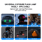 Rechargeable LED Strobe Lights, Car Atmosphere Light, Wireless Anti Collision LED Warning Lights, 8 Color Car Decor