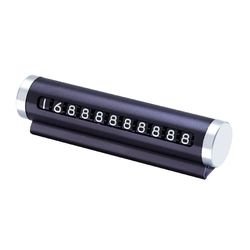 universal metal phone number plate, car temporary parking card, aluminum park stop tag, auto accessories