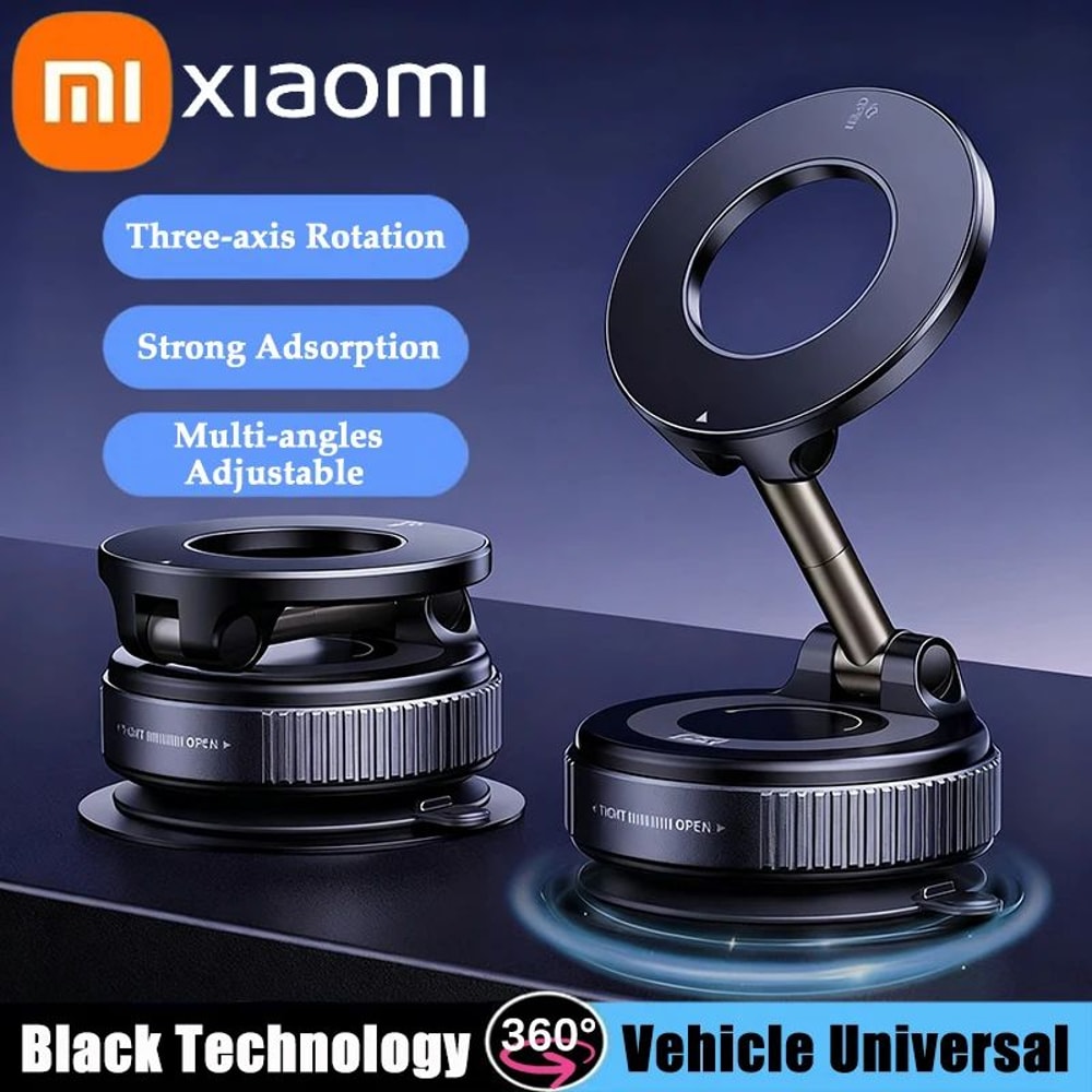 Magnetic Car Bracket Vacuum Suction Phone Holder Foldable Multi Angle Navigation Stand 0