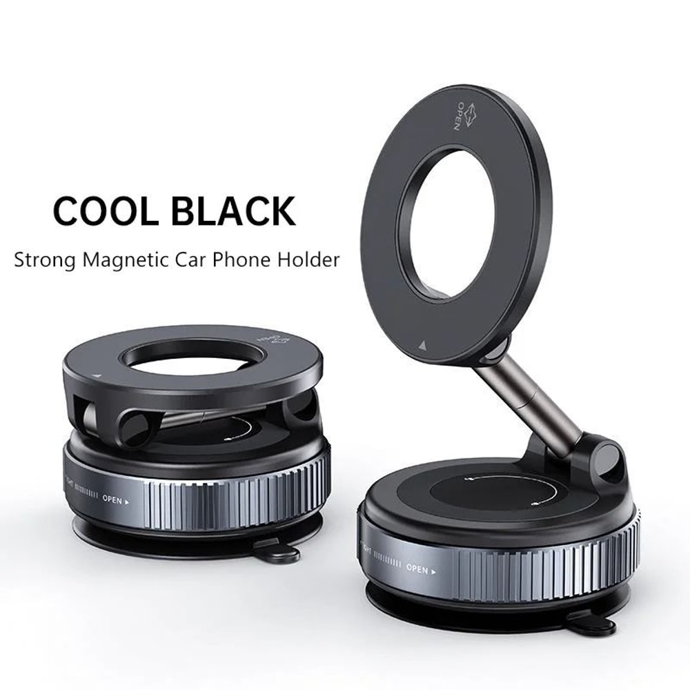 Magnetic Car Bracket Vacuum Suction Phone Holder Foldable Multi Angle Navigation Stand 7