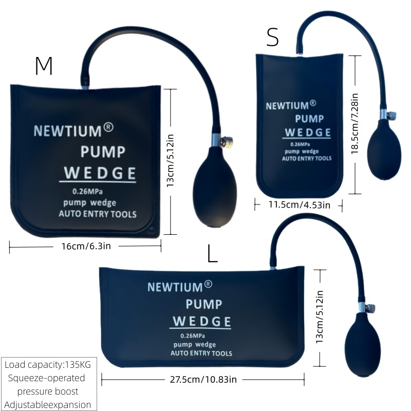 Universal Auto Door Unlock Key Set With Air Pump Emergency Car Lockout Tools Kit Vehicle Rescue Loc 8