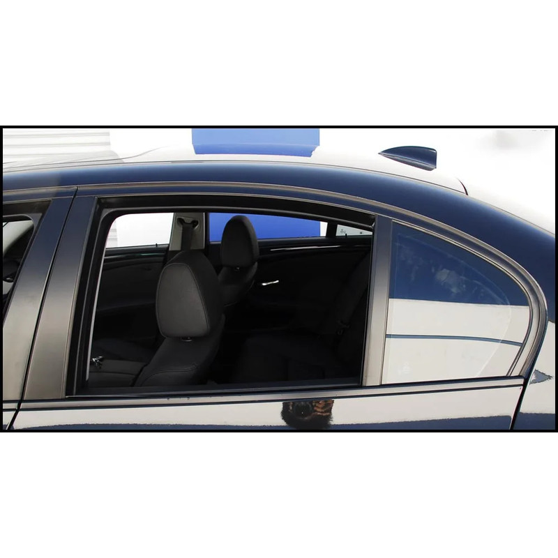 Car Chrome Delete Wrap, Black Matte Vinyl Roll, Window Trim Film for Roof Hood Pillar
