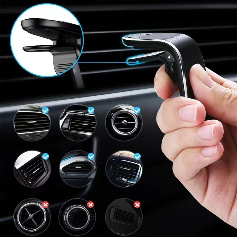 Air Vent Magnetic Car Phone Mount Secure Clip Holder Stand For Car 0