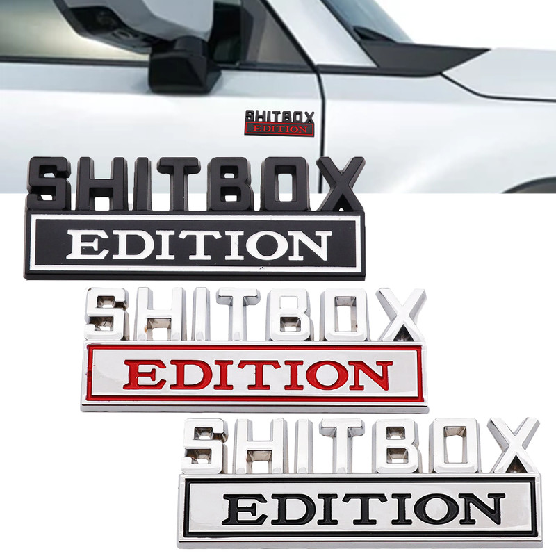 Emblem, 3D Zinc Alloy Car Badge, Tail and Side Sticker Accessories