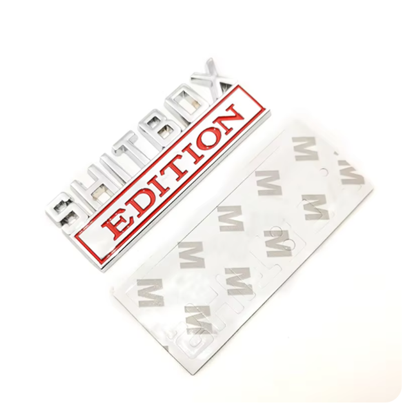 Emblem, 3D Zinc Alloy Car Badge, Tail and Side Sticker Accessories