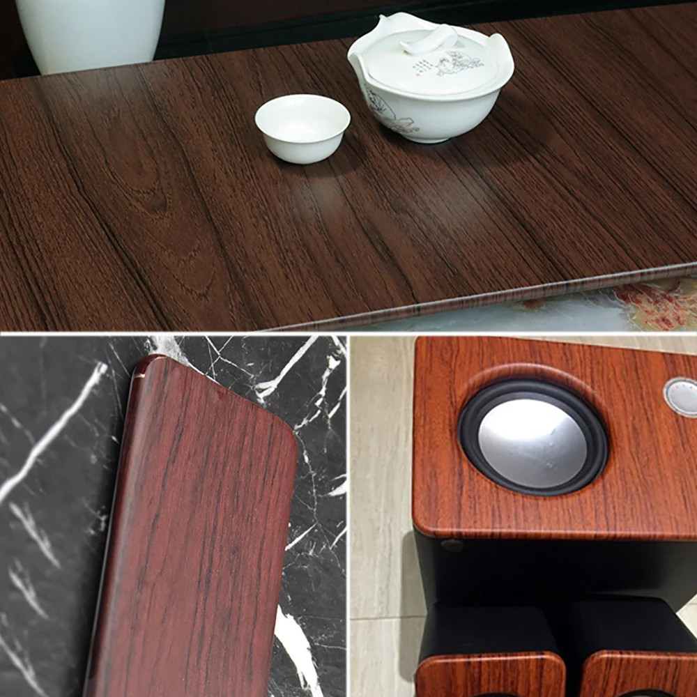 Wood Grain PVC Self Adhesive Vinyl Wrap Film Textured Car Stickers DIY Furniture Wallpaper 0