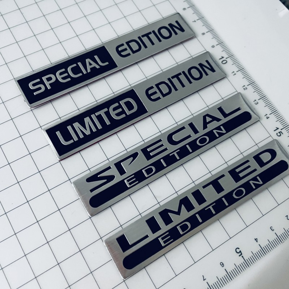 Aluminium LIMITED EDITION Emblem Sticker, 3D Metal Logo Badge, Car Trunk Decal, Special EDITION Fender Sticker Accessori