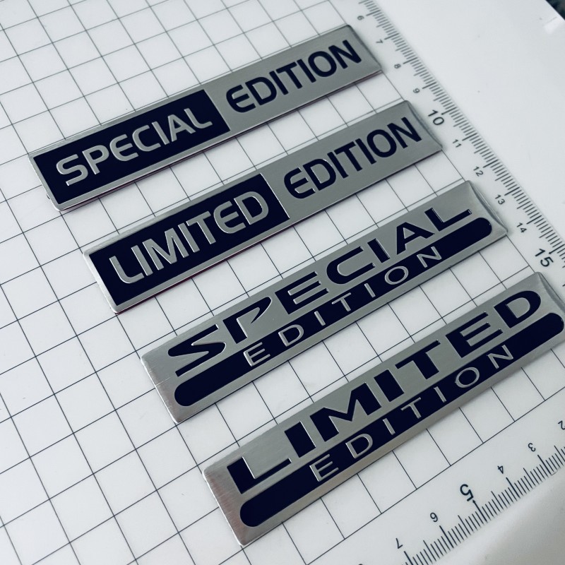 Aluminium LIMITED EDITION Emblem Sticker, 3D Metal Logo Badge, Car Trunk Decal, Special EDITION Fender Sticker Accessori