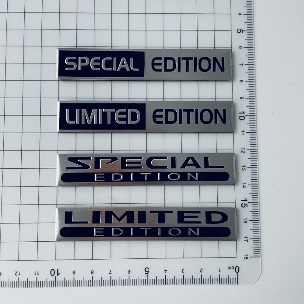 Aluminium LIMITED EDITION Emblem Sticker, 3D Metal Logo Badge, Car Trunk Decal, Special EDITION Fender Sticker Accessori