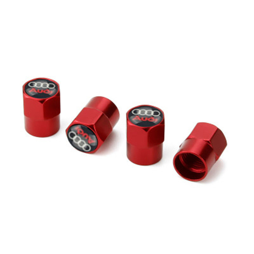 Universal Car Sticker Accessories Durable Valve Stem Caps Cover Auto Tire Decoration Set 5