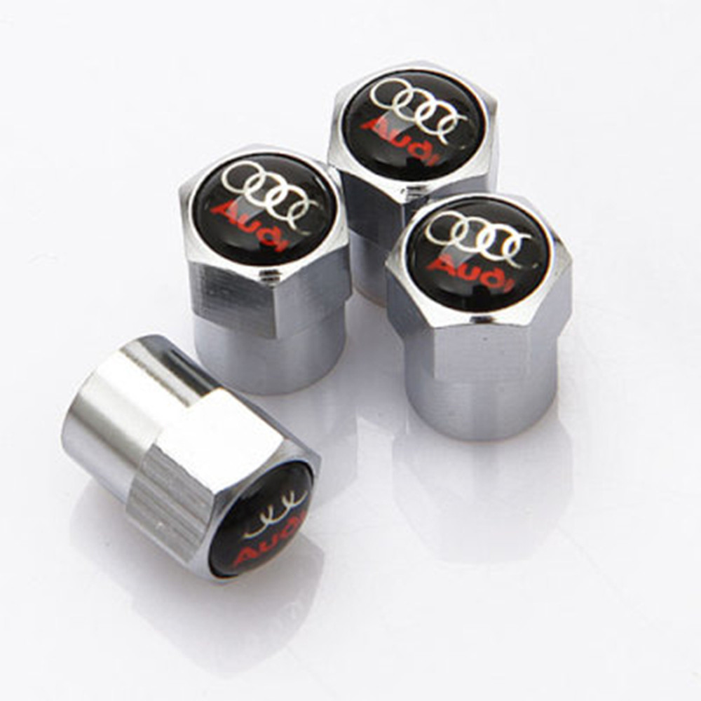 Universal Car Sticker Accessories Durable Valve Stem Caps Cover Auto Tire Decoration Set 6