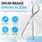 Brake Spring Clamp Plier, Car Drum Brake Tool, Workshop Installer Clamp, Auto Repair Disassembly Accessories