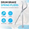 Brake Spring Clamp Plier, Car Drum Brake Tool, Workshop Installer Clamp, Auto Repair Disassembly Accessories