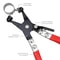 Locking Hose Clamp Puller, Car Hose Pliers Tool, Flat Band Ring Type Auto Removal, Anti Slip Handle Water Pipe Clamp
