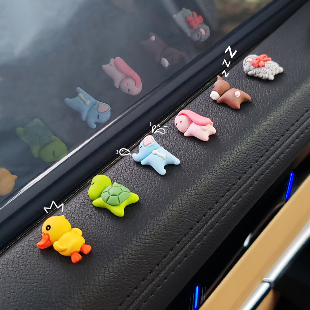 Little Turtle Car Pendant, Cute Animal Ornament, Dashboard Display Decor, Rearview Mirror Accessory