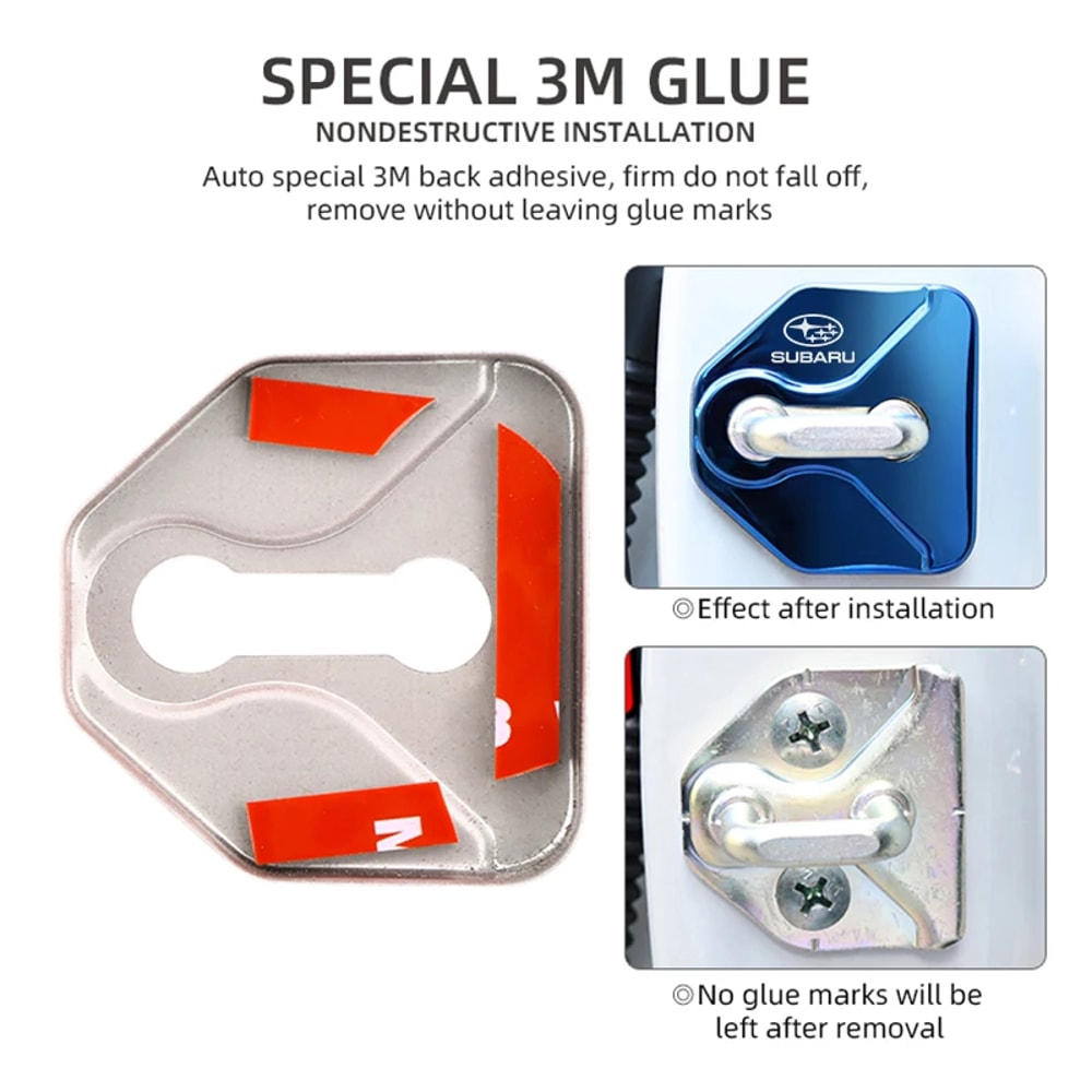 Outback Car Accessories Car Door Lock Protective Cover Scratch Resistant Lock Guard 4