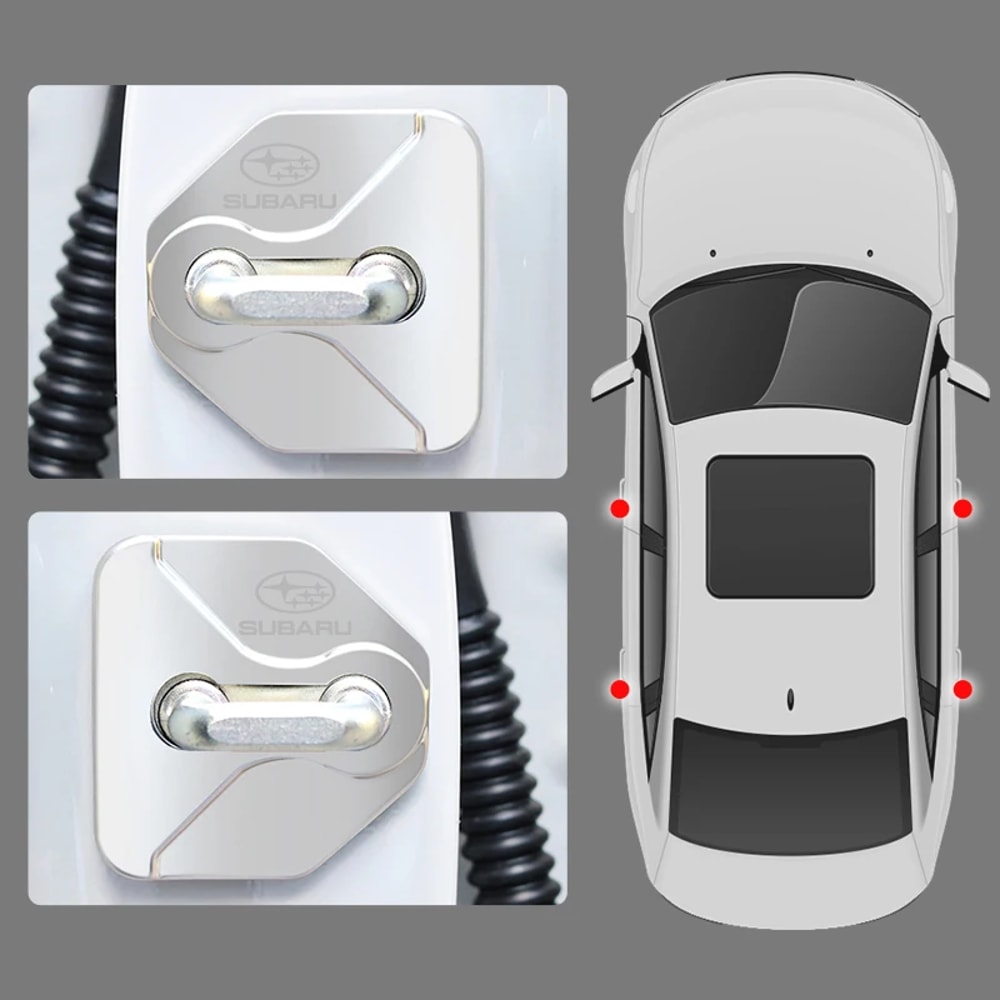 Outback Car Accessories Car Door Lock Protective Cover Scratch Resistant Lock Guard 1