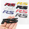 Car Sport RS Emblem Badge 3D Metal RS Letters Front Grille And Rear Trunk Sticker Accessories 11
