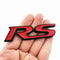 Car Sport RS Emblem Badge 3D Metal RS Letters Front Grille And Rear Trunk Sticker Accessories 10