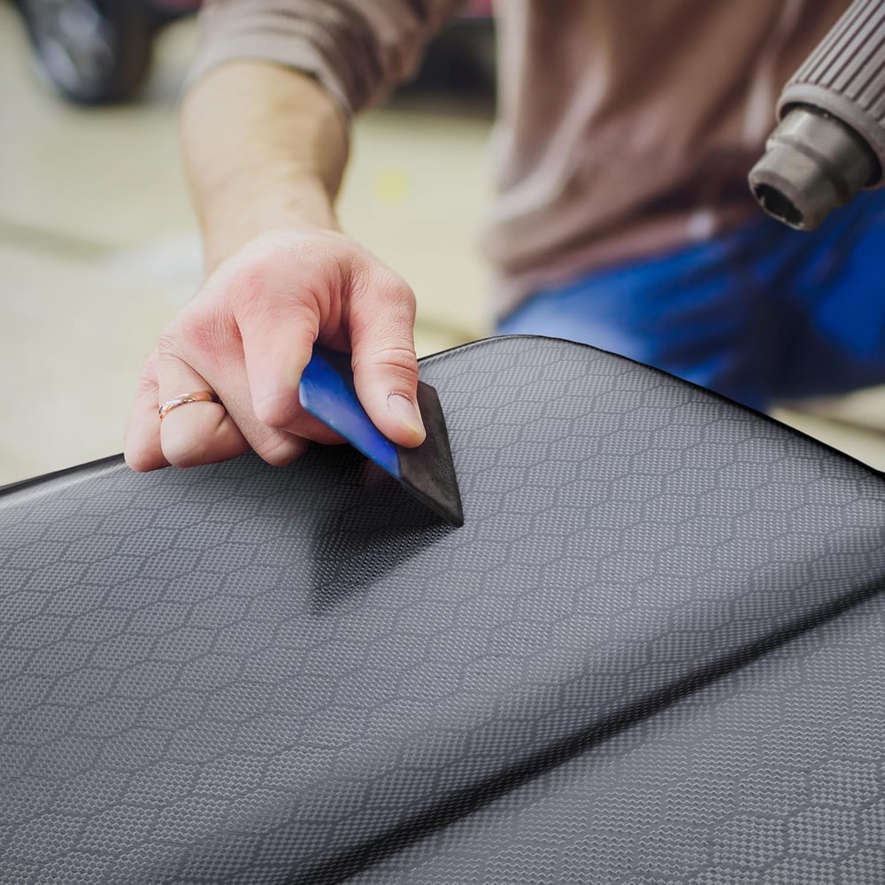 Cosmic Ghost Black Forged Carbon Fiber Wrap, Honeycomb Carbon Film for Car and Motorcycle Stickers