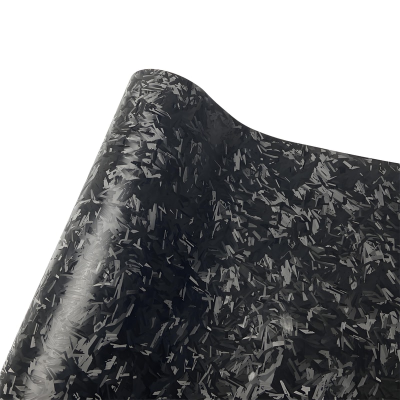 Cosmic Ghost Black Forged Carbon Fiber Wrap, Honeycomb Carbon Film for Car and Motorcycle Stickers