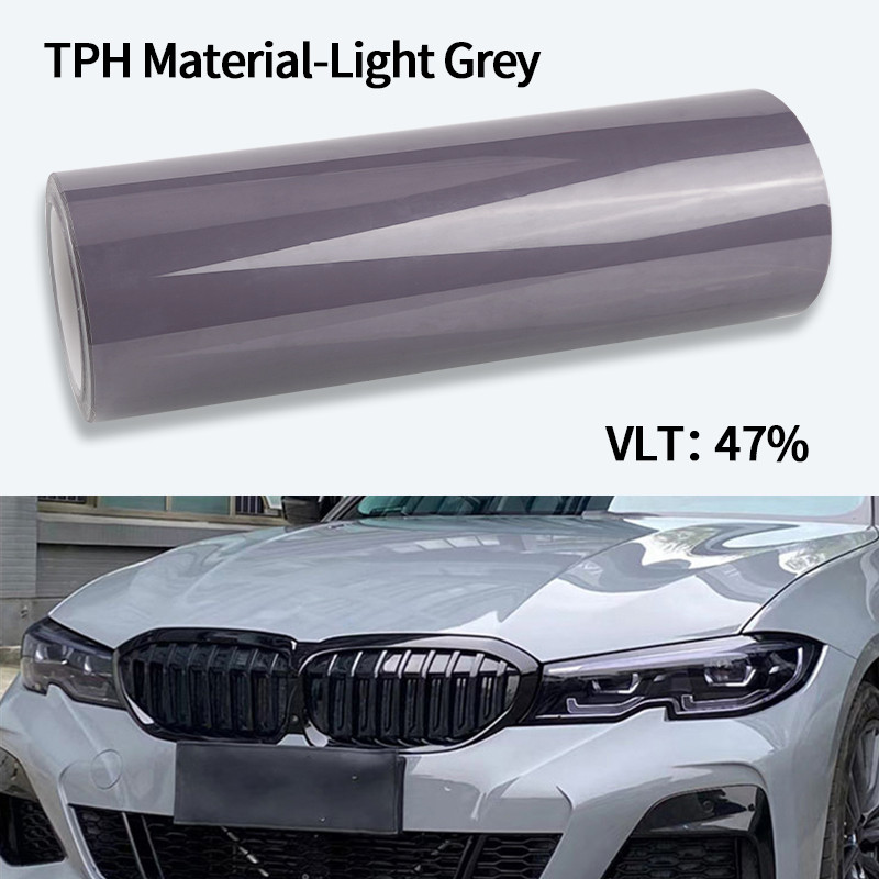 Smoke Black Car Headlight Film PU PPF Protective Wrap For Taillight  Fog Light TPH Cover For Car St 9