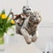 Realistic CatShaped Car Pendant Fun Hanging Ornament Interior Mirror Decoration With Chain 3