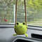 Crochet Frog And Duckling Car Pendant Cute Soft Yarn Animal Decor Rearview Mirror Gift Charm 1