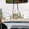 Crochet Frog And Duckling Car Pendant Cute Soft Yarn Animal Decor Rearview Mirror Gift Charm 0