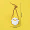 Crochet Frog And Duckling Car Pendant Cute Soft Yarn Animal Decor Rearview Mirror Gift Charm 5