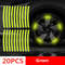 Reflective Stripes For Car Wheel Hub Door Handle Safety Warning Tape Auto Rear Reflective Sticker V 4