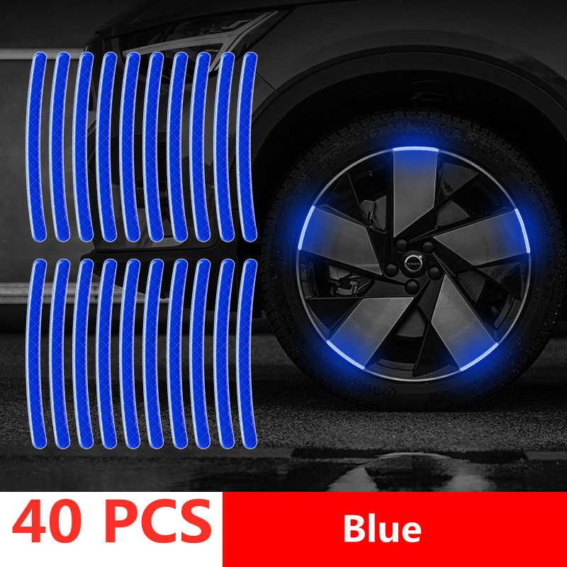 Reflective Stripes For Car Wheel Hub Door Handle Safety Warning Tape Auto Rear Reflective Sticker V 6