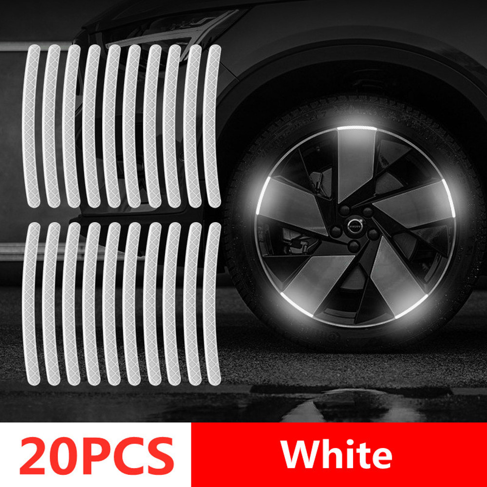 Reflective Stripes For Car Wheel Hub Door Handle Safety Warning Tape Auto Rear Reflective Sticker V 14