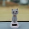 Solar Energy Car Decoration Cartoon Cat Shaking Head Doll Creative Automotive Interior Gift 7